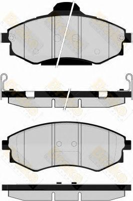 BRAKE ENGINEERING pa1522 -  Комплект тормозных колодок, дисковый тормоз